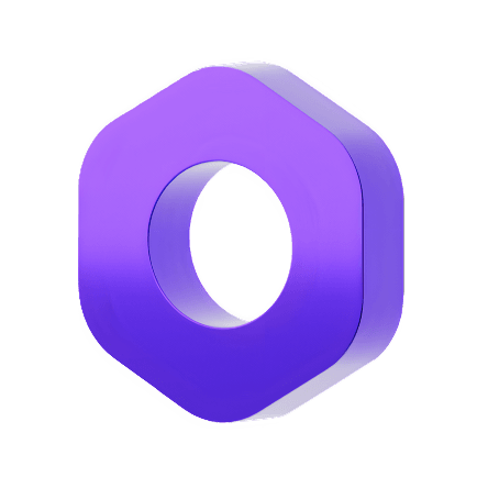 Medusa.js logo, a purple hexagonal ring with a hollow center, symbolizing the open-source e-commerce platform.